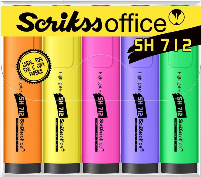 SCRIKSS FOSFORLU KALEM SH712 5 Lİ SET- 