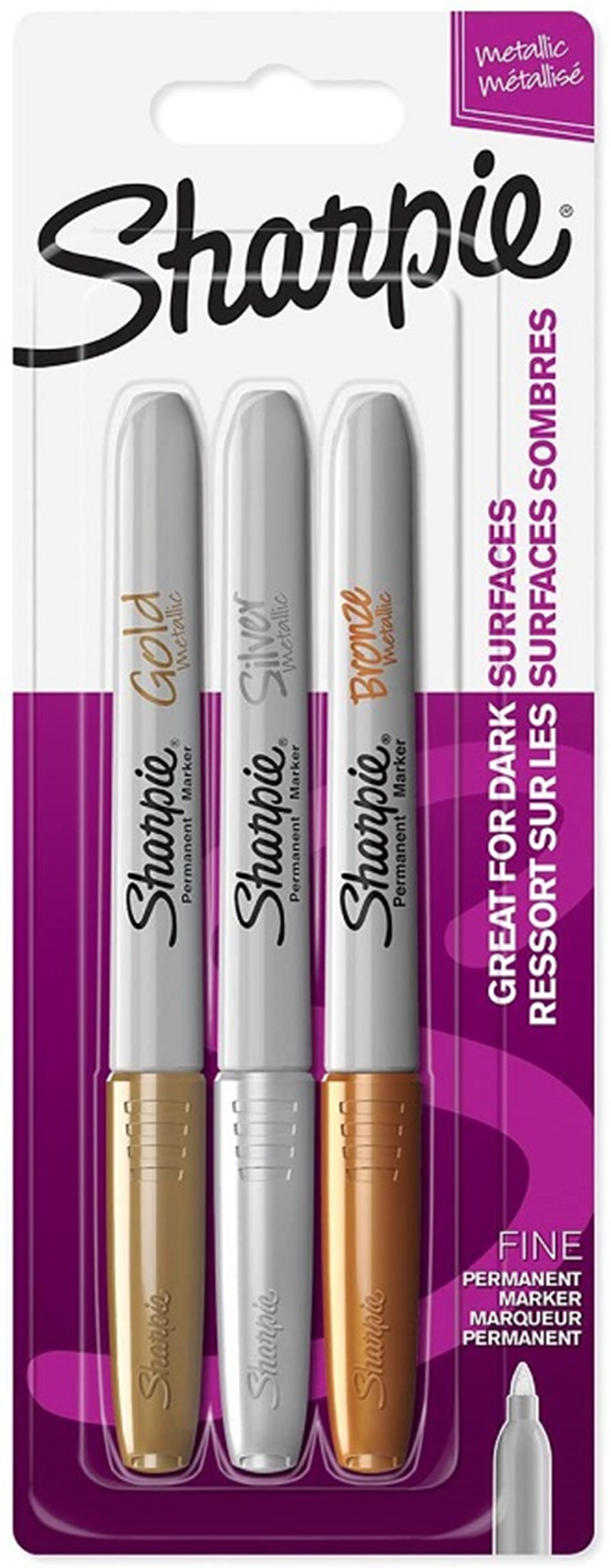 SHARPIE METALİK MARKÖR 3 LÜ KARIŞIK RENK 1986006- 