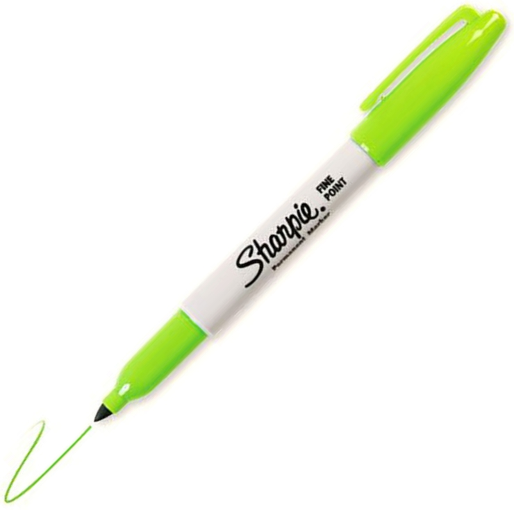 SHARPIE PERMANENT FINE YUVARLAK UÇ LİMON YEŞİLİ 2025037- 