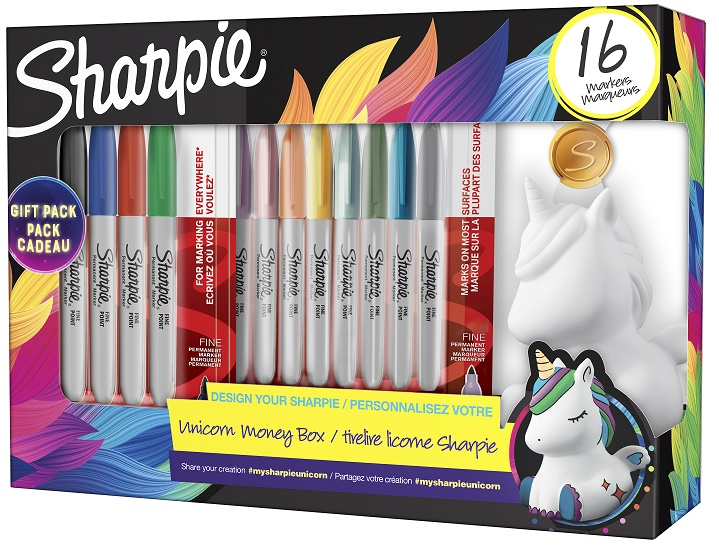 SHARPIE PERMANENT SET FINE 16 LI KUMBARA HEDİYELİ TEK BOYNUZ 2164411- 