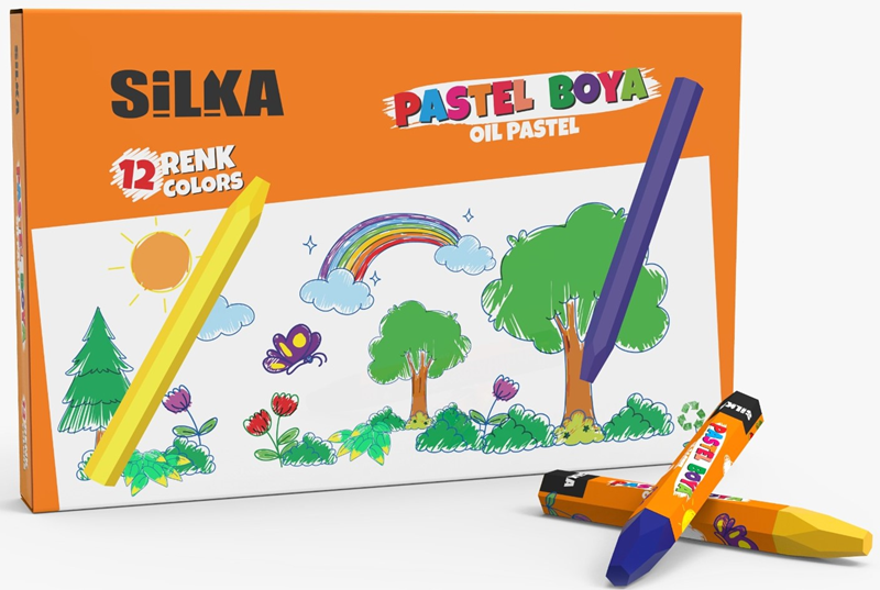 SİLKA PASTEL BOYA 12 Lİ P.HS12-12- 