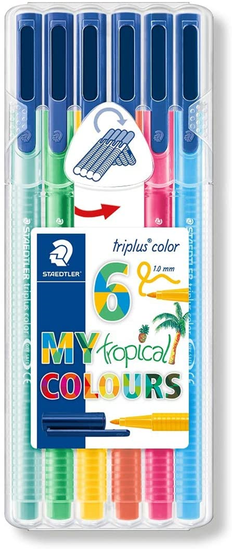 STAEDTLER KEÇELİ KALEM 6LI TROPİKAL 323 SB6CS4- 