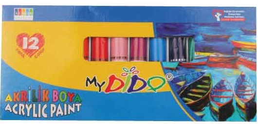 SÜDOR AKRİLİK BOYA SET TÜP 12X9 ML MYDİDO MY14- 