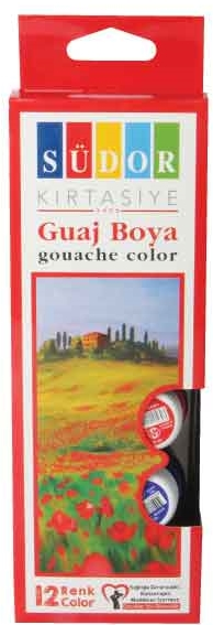 SÜDOR GUAJ BOYA 15 ML 12 Lİ SD525- 