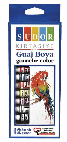 SÜDOR GUAJ BOYA SET 12X8,5 ML SD575- 