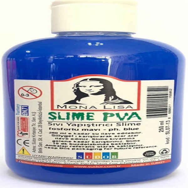 SÜDOR SLIME 250 ML FOSFORLU MAVİ SL07-13- 