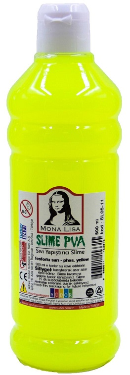 SÜDOR SLIME 500 ML FOSFORLU SARI SL05-11- 