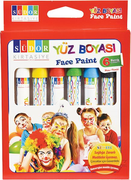 SÜDOR YÜZ BOYASI SET 6 YB01- 