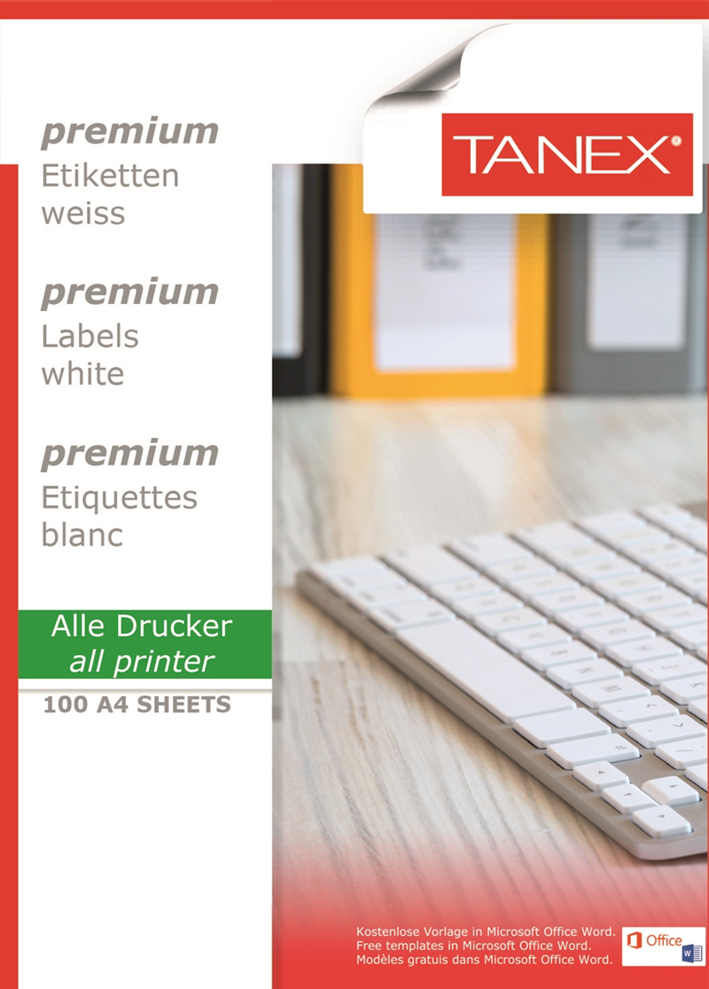 TANEX LASER ETİKET TW-2102 210 x 148.5 MM- 