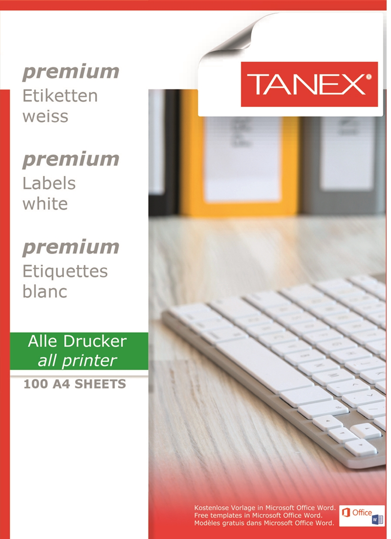 TANEX LASER ETİKET TW-2408 105 X 72MM- 