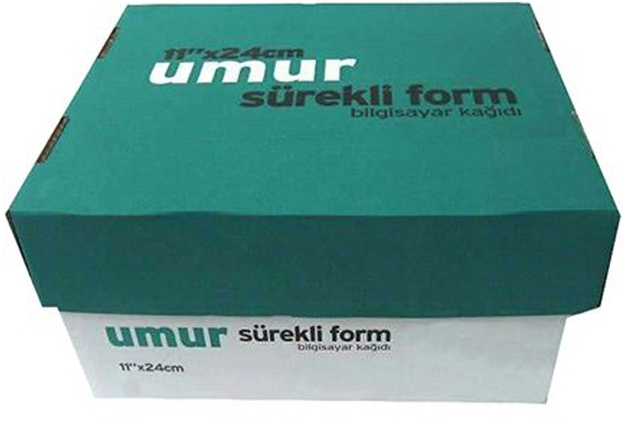 UMUR SÜREKLİ FORM 11x24CM BEYAZ 1/N 60GR 2000 Lİ 30000066- 