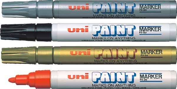 UNİ BOYAMA MARKÖRÜ PAINT PX-20 2.2-2.8 BEYAZ- 