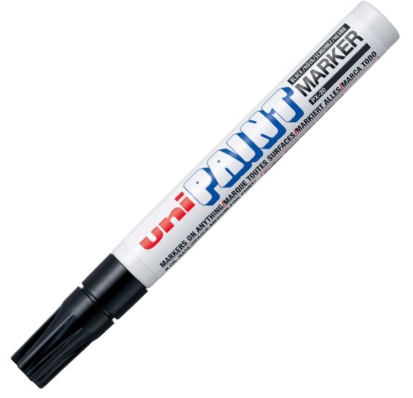 UNİ BOYAMA MARKÖRÜ PAINT PX-20 2.2-2.8 SİYAH- 