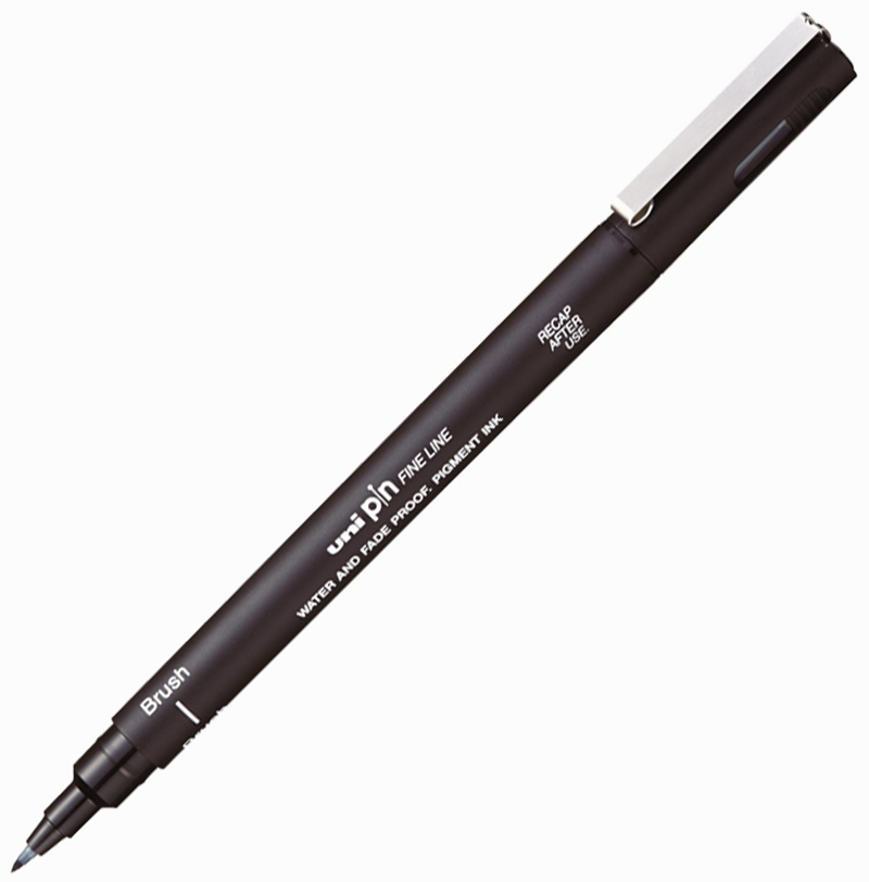 UNİ DRAWING BRUSH PEN PINBR-200 SİYAH- 