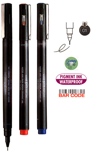 UNİ DRAWING PEN PIN01-200 0.1 KIRMIZI- 