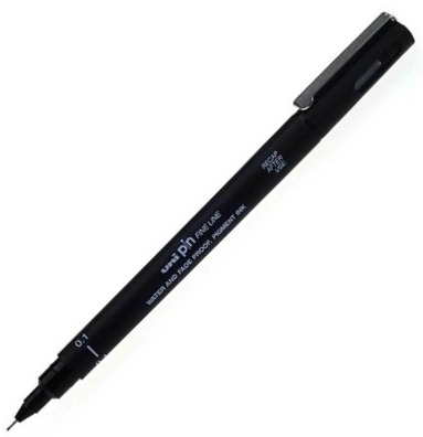 UNİ DRAWING PEN PIN01-200 0.1 SİYAH- 