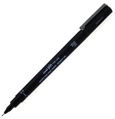 UNİ DRAWING PEN PIN02-200 0.2 SİYAH- 