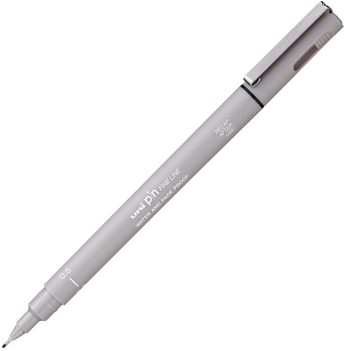 UNİ DRAWING PEN PIN05-200 0.5 AÇIK GRİ- 