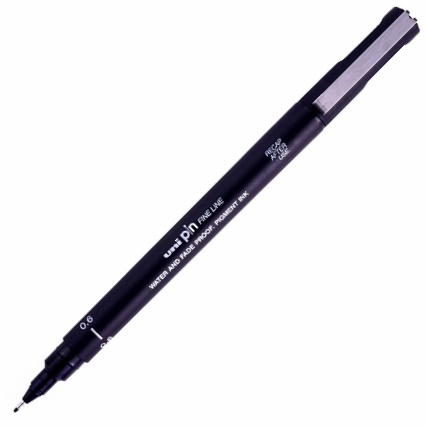 UNİ DRAWING PEN PIN06-200 0.6 SİYAH- 