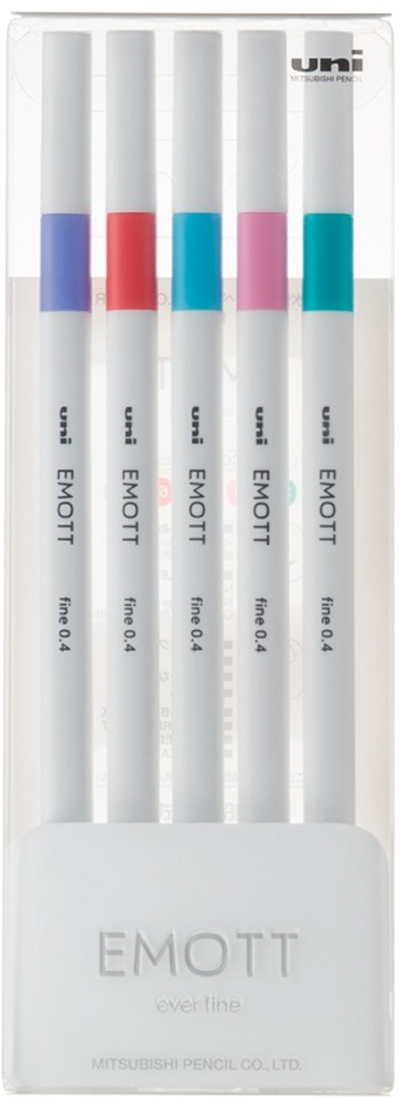 UNİ FINELINER KALEM EMOTT SET PEM-SY/5C.05 0.4 ŞEKER RENKLER 5 Lİ- 