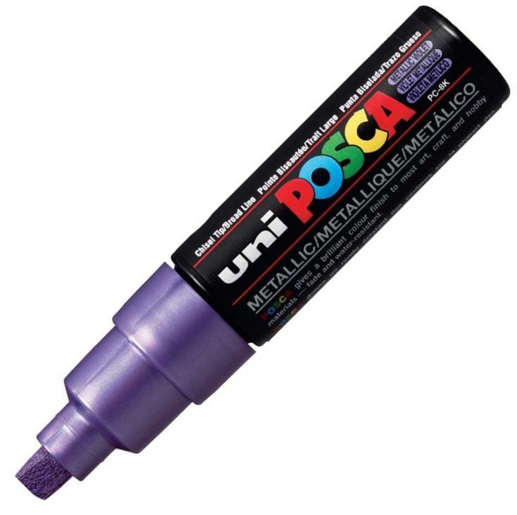 UNİ POSTER MARKÖRÜ POSCA PC-8K 8.0 METALİK MOR- 