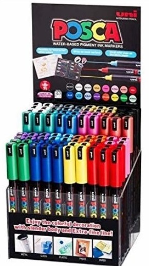 UNİ POSTER MARKÖRÜ POSCA STAND PC-1MR/80P SET- 