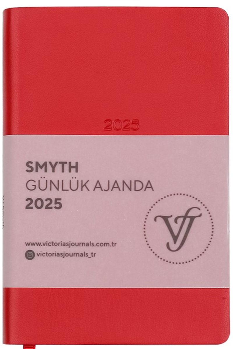 VJ AJANDA 2025 GÜNLÜK 9x14 SMYTH IVORY GÜMÜŞ YALDIZ DESEN 80 GR KRAL YEŞİLİ 416 SF. 124-1499 - 