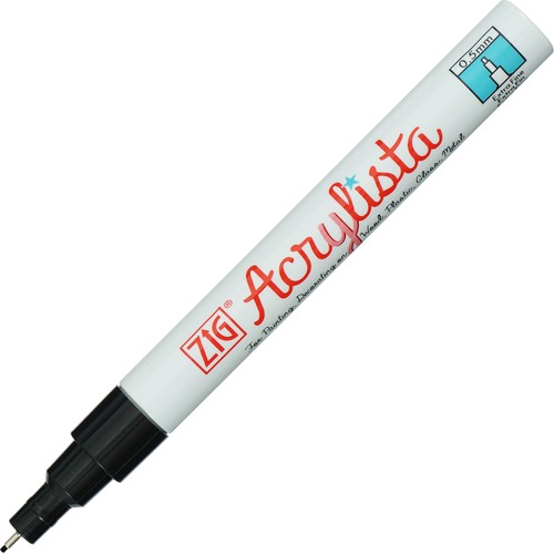 ZIG ACRYLISTA MARKÖR FINE 0,5MM PAC-10 010 SİYAH- 