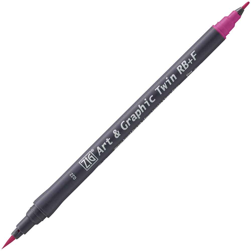 ZIG ART&GRAPHIC TWIN RB TUT-95 22 DARK PINK- 