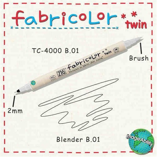 ZIG FABRICOLOR TWIN KUMAŞ KALEMİ TC-4000 B01 BLENDER- 