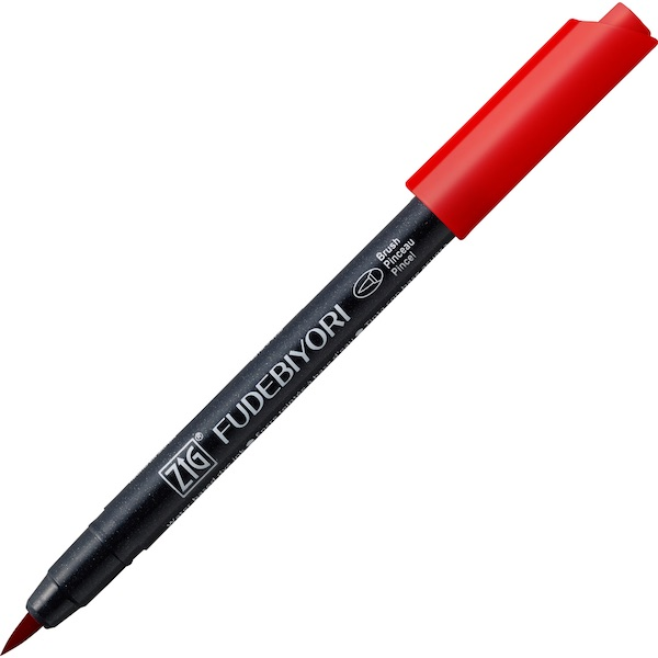 ZIG FUDEBIYORI BRUSH CBK-55N 22 CARMINE RED- 