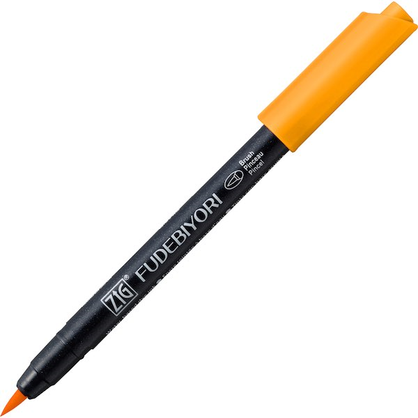 ZIG FUDEBIYORI BRUSH CBK-55N 52 BRIGHT YELLOW- 