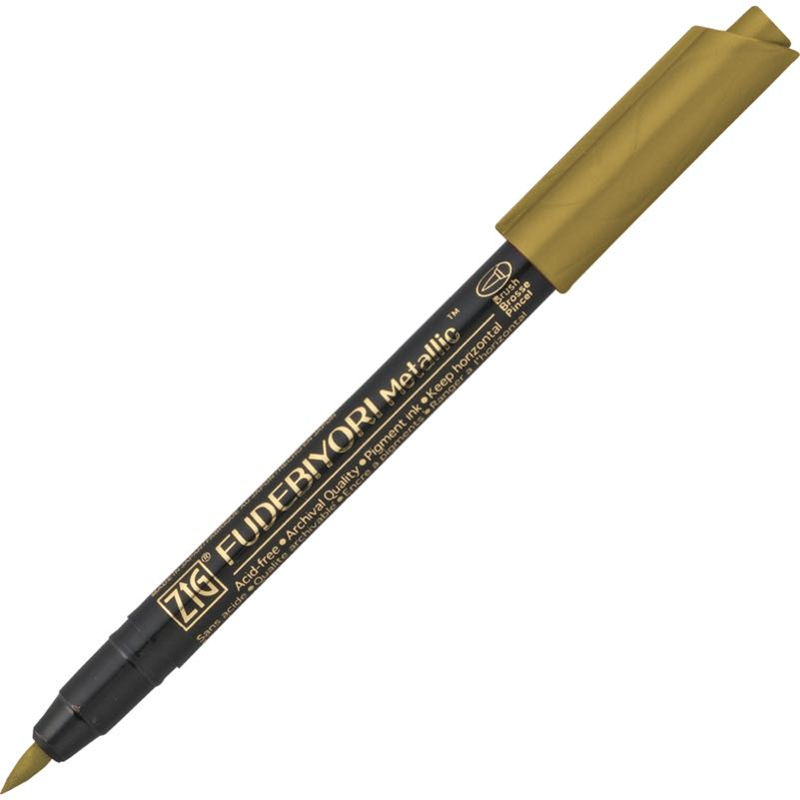 ZIG FUDEBIYORI BRUSH METALLIC CBK-55MT 101 GOLD- 