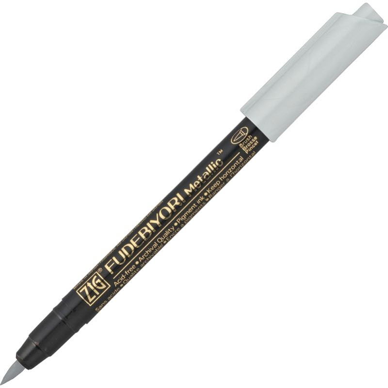 ZIG FUDEBIYORI BRUSH METALLIC CBK-55MT 102 SILVER- 