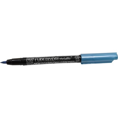 ZIG FUDEBIYORI BRUSH METALLIC CBK-55MT 125 BLUE- 