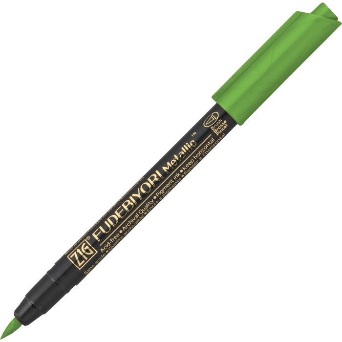 ZIG FUDEBIYORI BRUSH METALLIC CBK-55MT 128 LT.GREEN- 