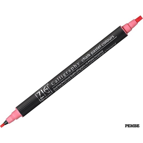 ZIG KALİGRAFİ KALEMİ CHALK PASTEL MS-6400 021 PINK- 