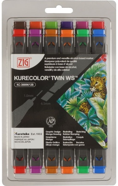 ZIG KURECOLOR TWIN S KC-3000/12B2 12 Lİ BRILLIANT COLORS- 