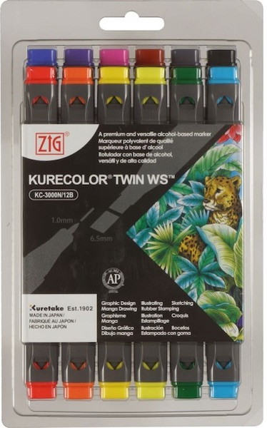 ZIG KURECOLOR TWIN S KC-3000/12B3 12 Lİ NATUREL COLORS- 