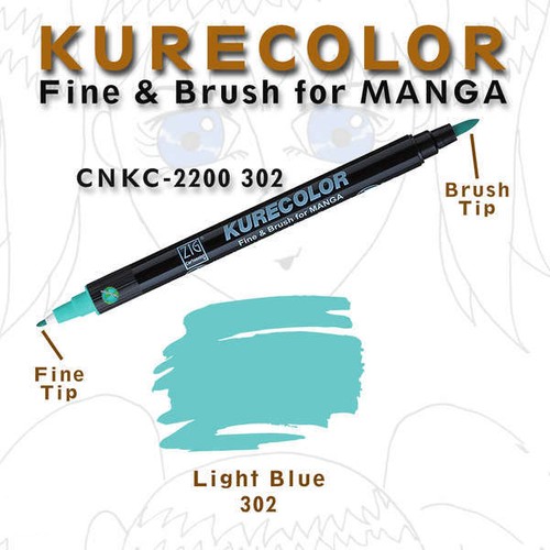 ZIG MANGAKA FINE&BRUSH CNKC-2200 303 LIGHT BLUE- 