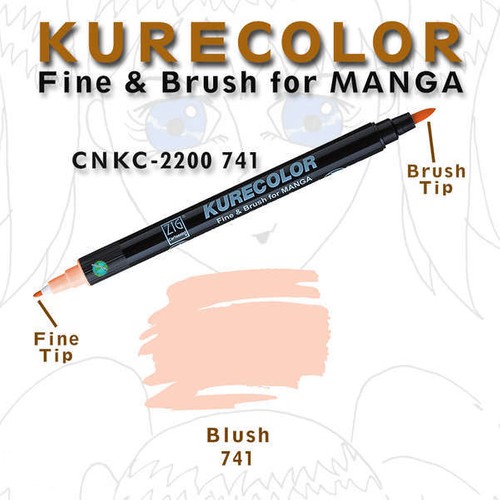 ZIG MANGAKA FINE&BRUSH CNKC-2200 743 (741) BLUSH- 