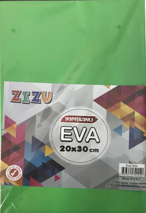 ZIZU EVA A4 YAPIŞKANLI 20*30 0020 